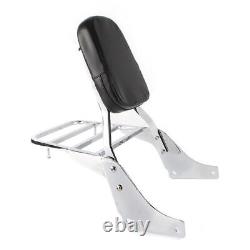 Detachable Backrest Sissy Bar Luggage Rack For Honda Shadow SABRE 1100ACE VT1100