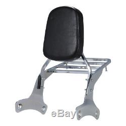 Detachable Backrest Sissy Bar &Luggage Rack For Honda Shadow VT750 C2 RC44/VT400