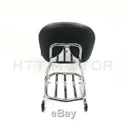 Detachable Backrest Sissy Bar Luggage Rack for Harley Softail Night Train DELUXE