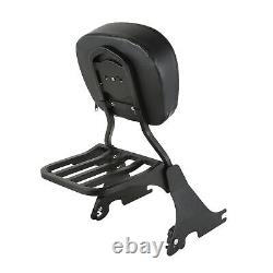 Detachable Black Sissy Bar withRack for Harley-Davidson XL 1200 S Sport 96-03