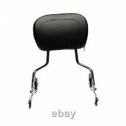 Detachable Chrome Sissy Bar Backrest+Rack for Harley Electra Glide Ult Ltd 10-18