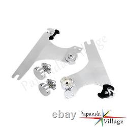 Detachable Chrome Sissy Bar Backrest withLuggage Rack Kit For Harley Dyna FXDL FXD