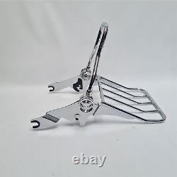 Detachable Chrome Sissy Bar With Rack Harley Touring 09-18 Missing Backpad