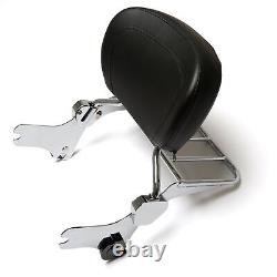 Detachable Chrome Sissy Bar withRack for Harley-Davidson FLHX Street Glide 07-07