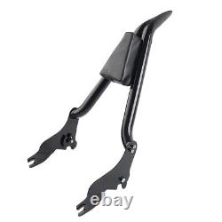 Detachable Passenger Backrest Rear Sissy Bar withCushion For Harley Touring 09-23