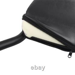 Detachable Passenger Backrest Sissy Bar Pad Black Fit For Harley Softail 2006-up