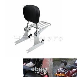 Detachable Passenger Sissy Bar Backrest For Harley Dyna Low Rider FXDL Chrome