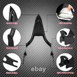 Detachable Rear Passenger Backrest Sissy Bar Triangle Pad Fit For Harley Fatboy