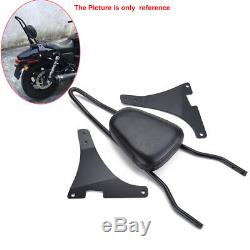Detachable Sissy Bar Backrest Cushion Pad For Harley DavidsonXL1200C/R/S XLH883