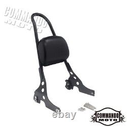 Detachable Sissy Bar Backrest With Cushion Pad For Harley Sportster XL 2004-2020