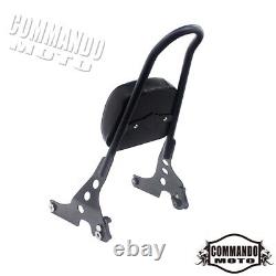 Detachable Sissy Bar Backrest With Cushion Pad For Harley Sportster XL 2004-2020