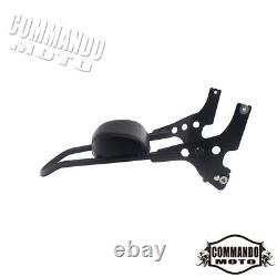 Detachable Sissy Bar Backrest With Cushion Pad For Harley Sportster XL 2004-2020