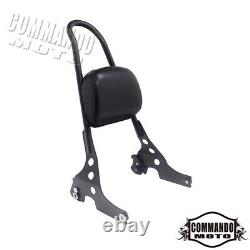 Detachable Sissy Bar Backrest With Cushion Pad For Harley Sportster XL 2004-2020