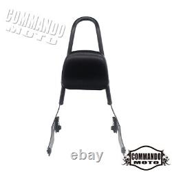 Detachable Sissy Bar Backrest With Cushion Pad For Harley Sportster XL 2004-2020