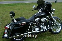 Detachable Sissy Bar Backrest with Pad for Harley Davidson 52933-97B/98A 1997-2008