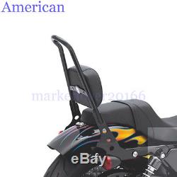 Detachable Sissy Bar Passenger Backrest For Harley-Davidson Sportster 1200 883