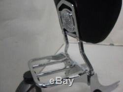 Detachable Sissybar Backrest Luggage Rack For Harley Dyna Sportster 02-05