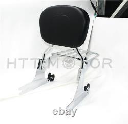 Detachable sissybar backrest luggage rack For Harley Softail 06-later FXST FXSTB