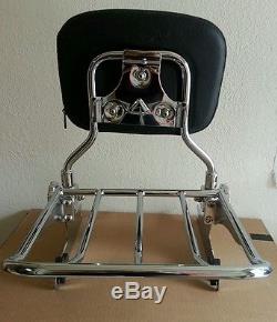Docking Kits+New Detachable Backrest Sissy bar for Harley Softail 00-05