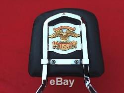 Genuine 2000-2017 Harley Softail Sissy Bar Backrest Luggage Rack Detachable