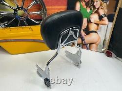 Genuine 97-08 Harley Touring Brown & Ostrich Style Sissy Bar Backrest
