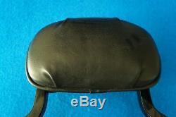 Genuine Harley Softail Gloss Black Short Backrest Sissy Bar Small Pad