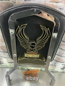 Harley Davidson Amf Sissybar/backrest Pad Flaming Eagle Obsolete Rare Nice Y83