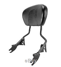 Harley Detachable OEM Sissybar & Backrest Pad Touring Models 2009-2019 Black