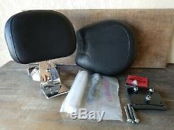 Harley Deuce Short Passenger Sissy Bar Backrest Seat & Luggage Rack with Hardware