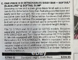 Harley Softail Backrest Sissy Bar Detachable Slim Blackline Black 52760-11 J238