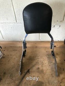 Harley Sportster Quick Release Seat Backrest 04-18 Pad Sissy bar Xl 1200 883