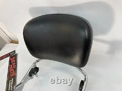 Harley low short 09-up touring detachable sissybar passenger back rest with Lg pad