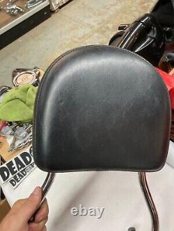 Harley softail 1 piece flstn fxst detachable sissybar passenger back rest pad
