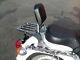 Harley softail deluxe detachable quick release sissy bar backrest & luggage rack