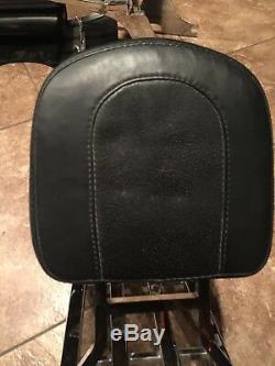 Harley softail detachable sissy bar backrest rack heritage fatboy deluxe custom