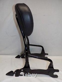 Indian Motorcycle Quick Release Passenger Sissy Bar 12 in. With Vinyl Pad -Black