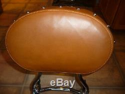 Indian OEM chrome passenger sissy bar backrest pad Chief Classic Vintage Dark H