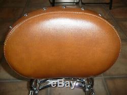 Indian OEM passenger sissy bar backrest tan pad rack Chief Classic Vintage Dark