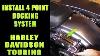 Install 4 Point Docking System Harley Davidson Tour Pack Passenger Backrest