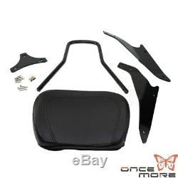 Leather Detachable Backrest Sissybar Sissy Bar FOR Suzuki Boulevard M109R 06-14