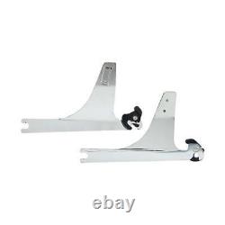 MCS Detachable Sissy Bar Side Plates Chrome For 93-05 FXDWG Without Saddlebags
