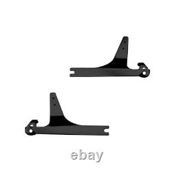 MCS Moto Motorcycle Detachable Sissy Bar Side Plates Gloss Black For 93-05 FXDWG