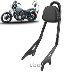 Motorcycle Backrest Pad Detachable Sissy Bar Rear Passenger Backrest Rack
