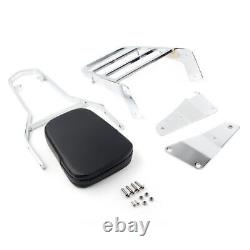 Motorcycle Backrest Sissy Bar Set Luggage Rack Fit Vulcan VN1500 Classic 1996-08