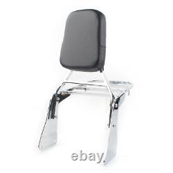 Motorcycle Backrest Sissy Bar Set Luggage Rack Fit Vulcan VN1500 Classic 1996-08