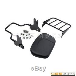 Motorcycle Detachable Sissy Bar Backrest with Luggage Rack For Harley Street Glide
