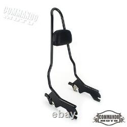 Motorcycle Passenger Sissy Bar Backrest With Pad for Harley Softail 2018-2021