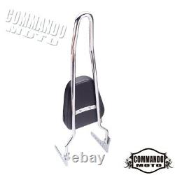 Motorcycle Rear Passenger Backrest Sissy Bar For Harley Softail Heritage Classic