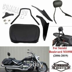 Motorcycle Rear Sissy Bar Backrest For Suzuki Boulevard M109R VZR1800 2006-2019