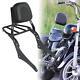 Motorcycle Sissy Bar Backrest with Luggage Rack Sturdy Rear Passenger Seat